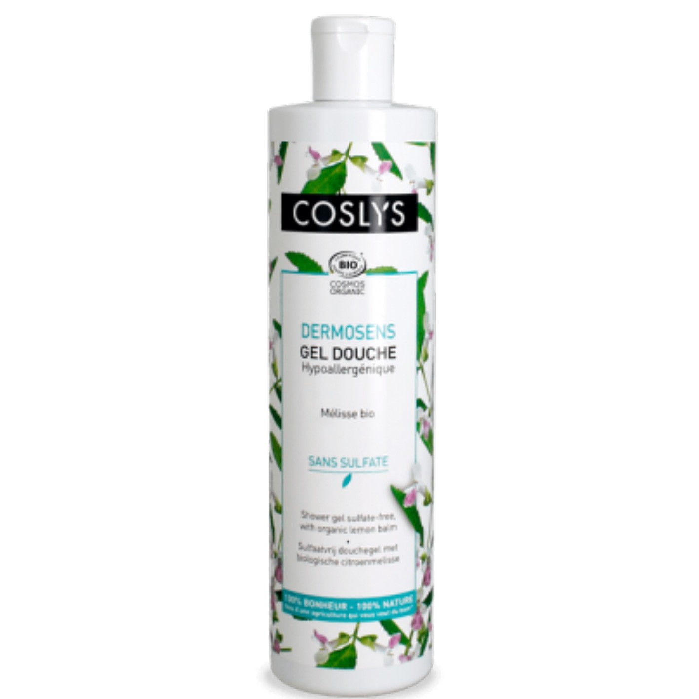 Gel sin sulfatos hipoalergénico con melissa Coslys DERMOSENS 380ml