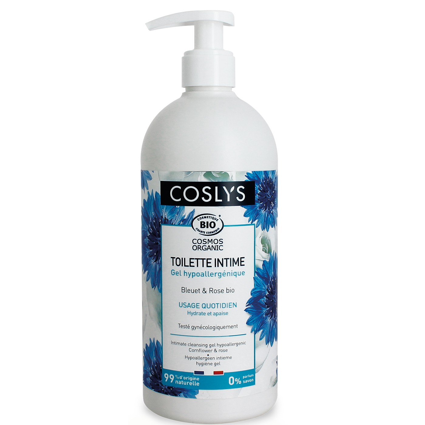 Gel íntimo hipoalergénico sin perfume de Coslys 450ml