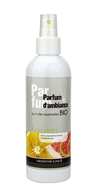 Perfume de Ambiente y Tejidos Cítricos (Agrumes) de Altho 200ml