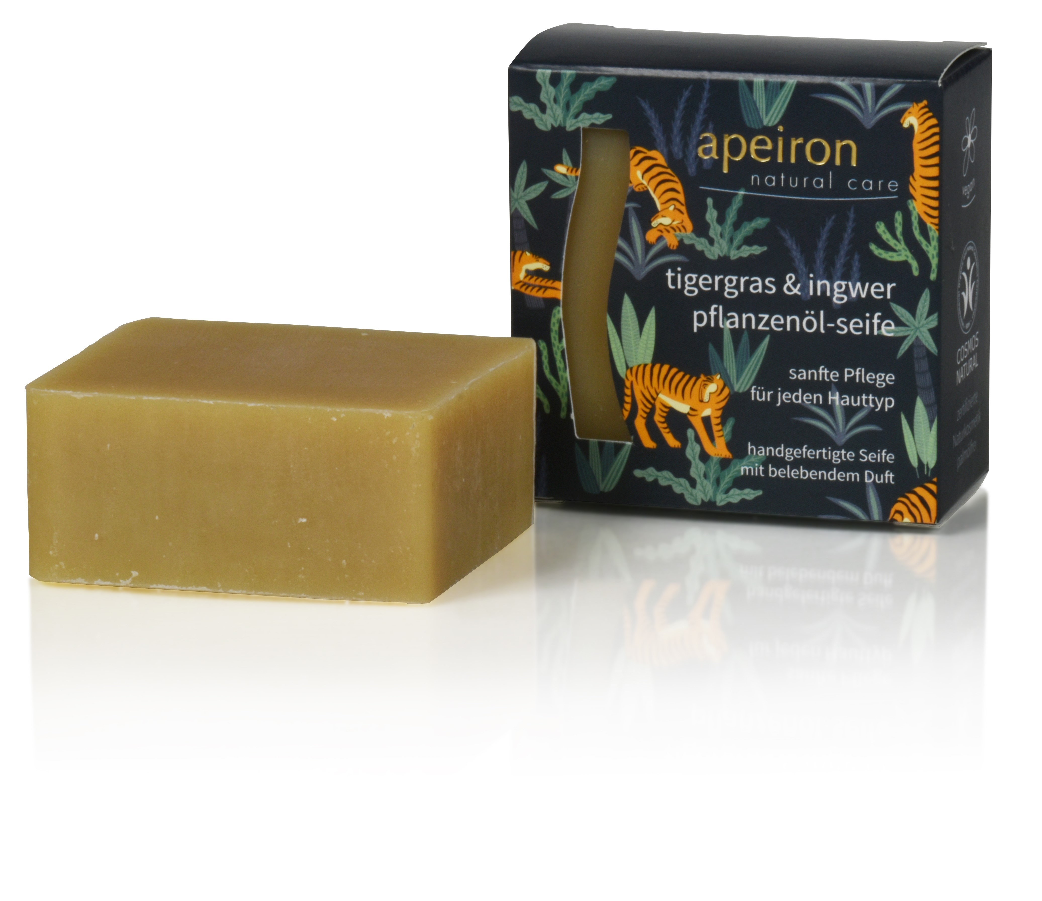 Jabón Centella asiática & Jengibre de Apeiron 100g